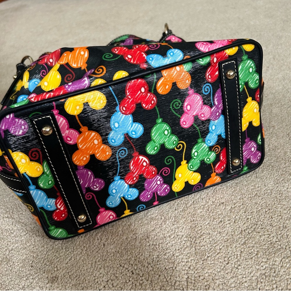 Dooney & Bourke Disney Parks Mickey Ballloons Anniversary Drawstring Purse Bag - Picture 3 of 11